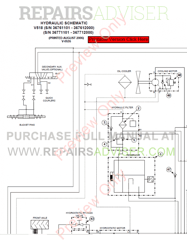 Bobcat Service Manual V518