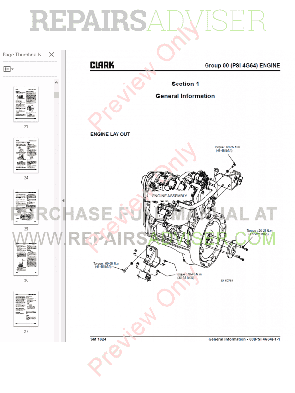 Clark forklift repair manual