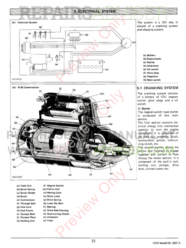 Kubota D1102-B-D1402-B, V1502/1902-B Engines Workshop Manual