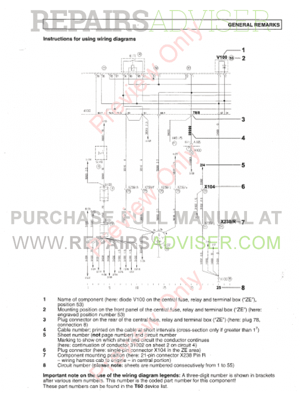 MAN Electrical System Trucknology A (TG-A ) Wiring  