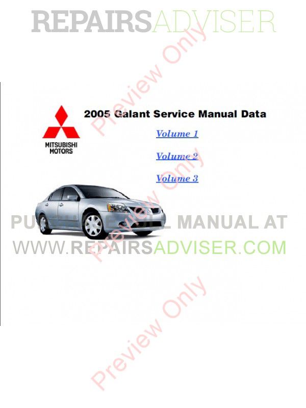 2008 mitsubishi galant owners manual