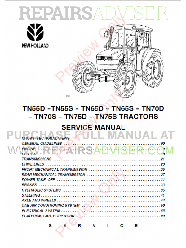 new holland tractor manuals free download