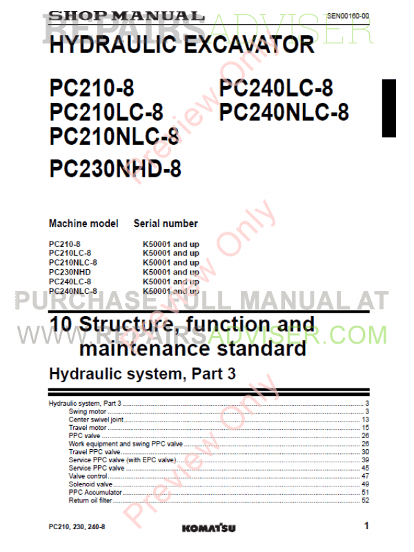 Komatsu Pc210 Service Manual Pdf Download