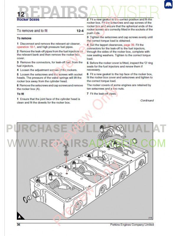 PERKINS diesel 2000-2800 series Manuals Parts Catalogs