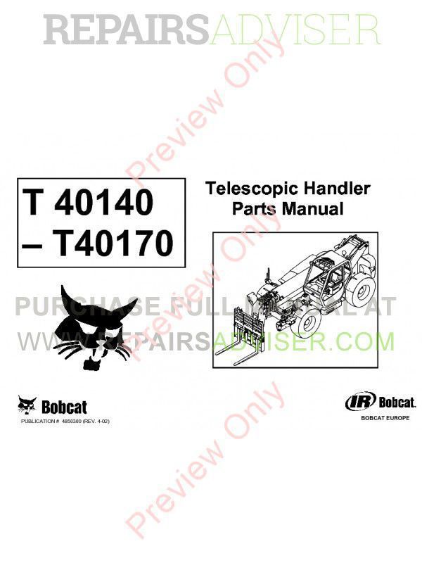 Bobcat T40170 Manual