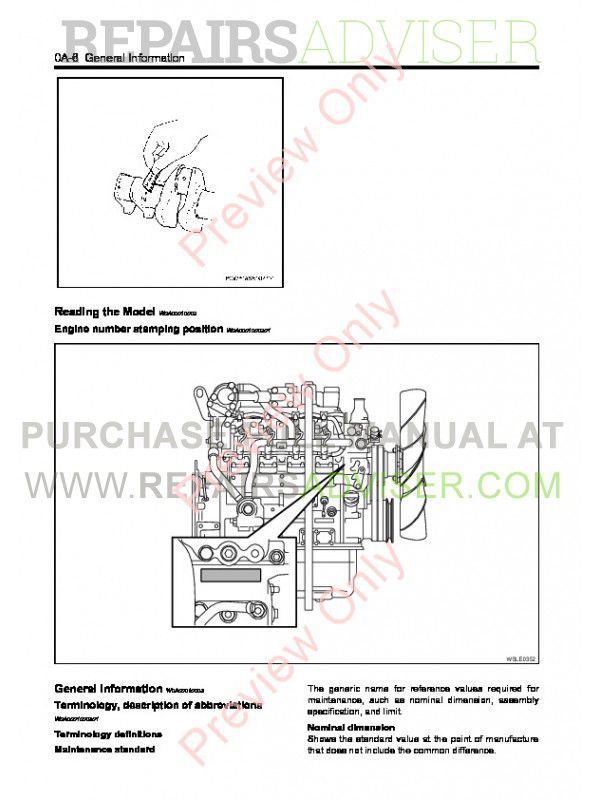 Isuzu Diesel Engine 4LE2 Service Manual PDF Download