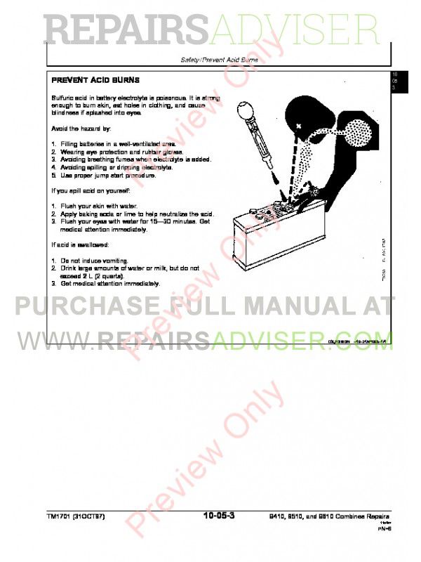 John Deere 2500, 2500A, 2500E Greens Mower Technical Manual PDF