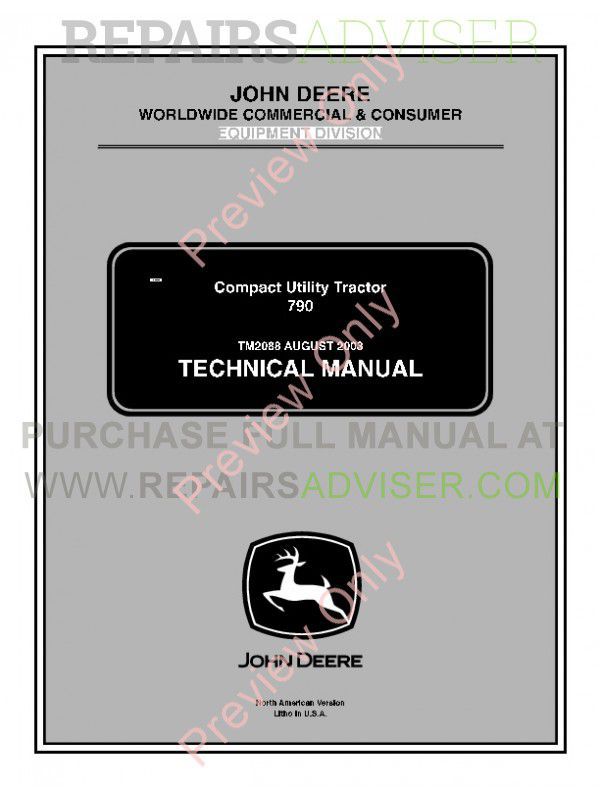 john deere x300 parts manual