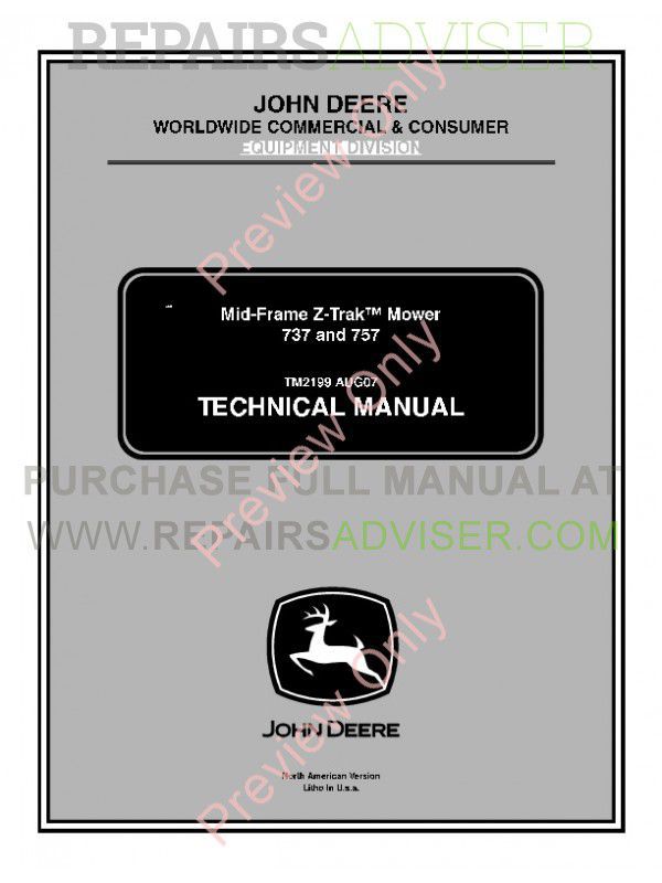 Download John Deere 737 Technical Manual